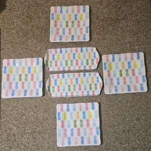 Cynthia Rowley Colorful Pineapple Party Plates & Trays Set